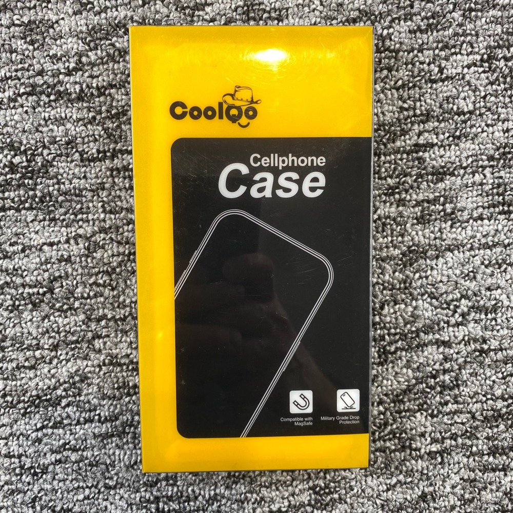 CoolQO iPhone 16 Pro Max Case Clear MagSafe Shockproof Protective Cover